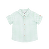 Bebe Roman Green Check Ss Shirt - Green Check