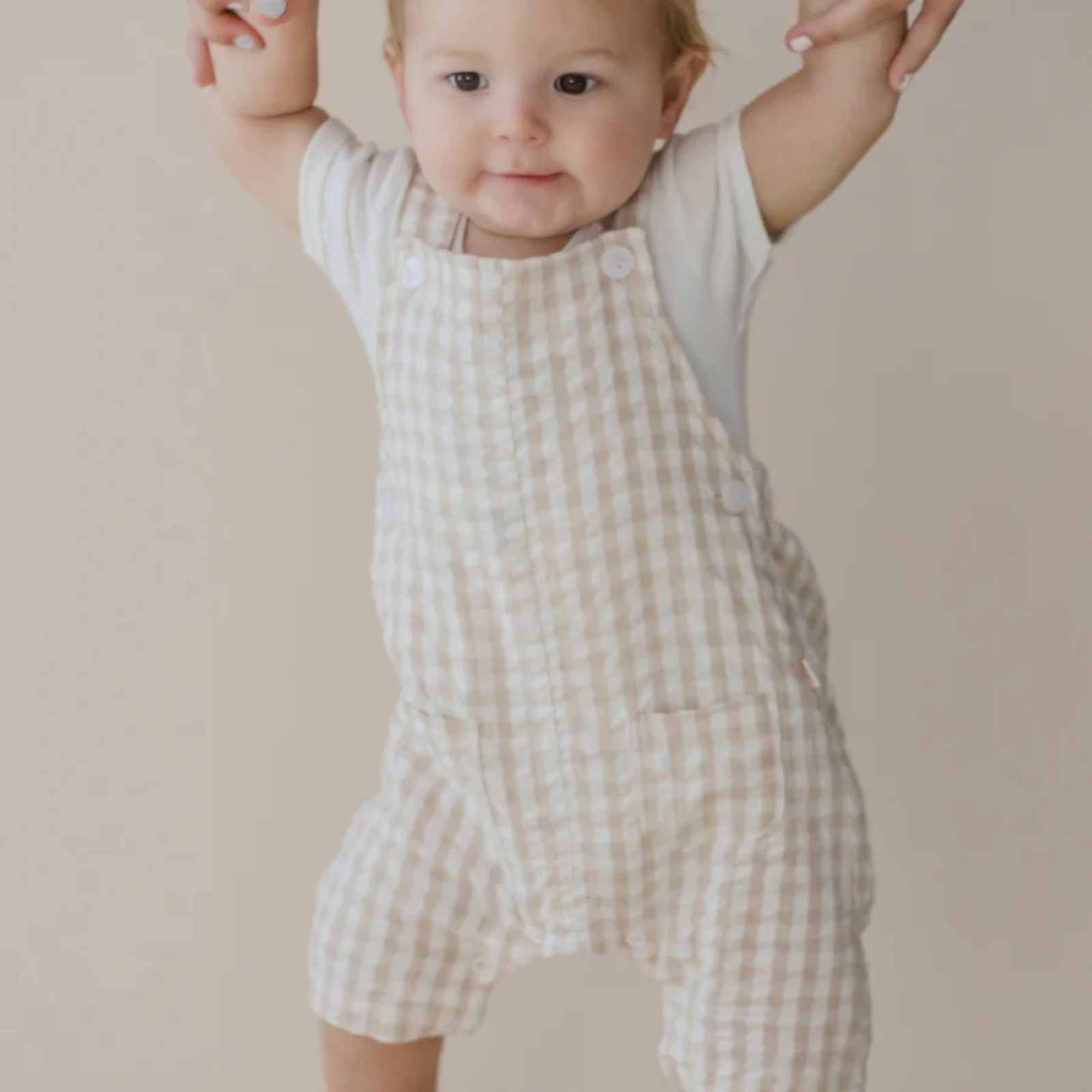 Marquise Endless Summer Nutmeg Gingham Overall