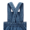 Purebaby Embroidered Pinnie - Mid Denim