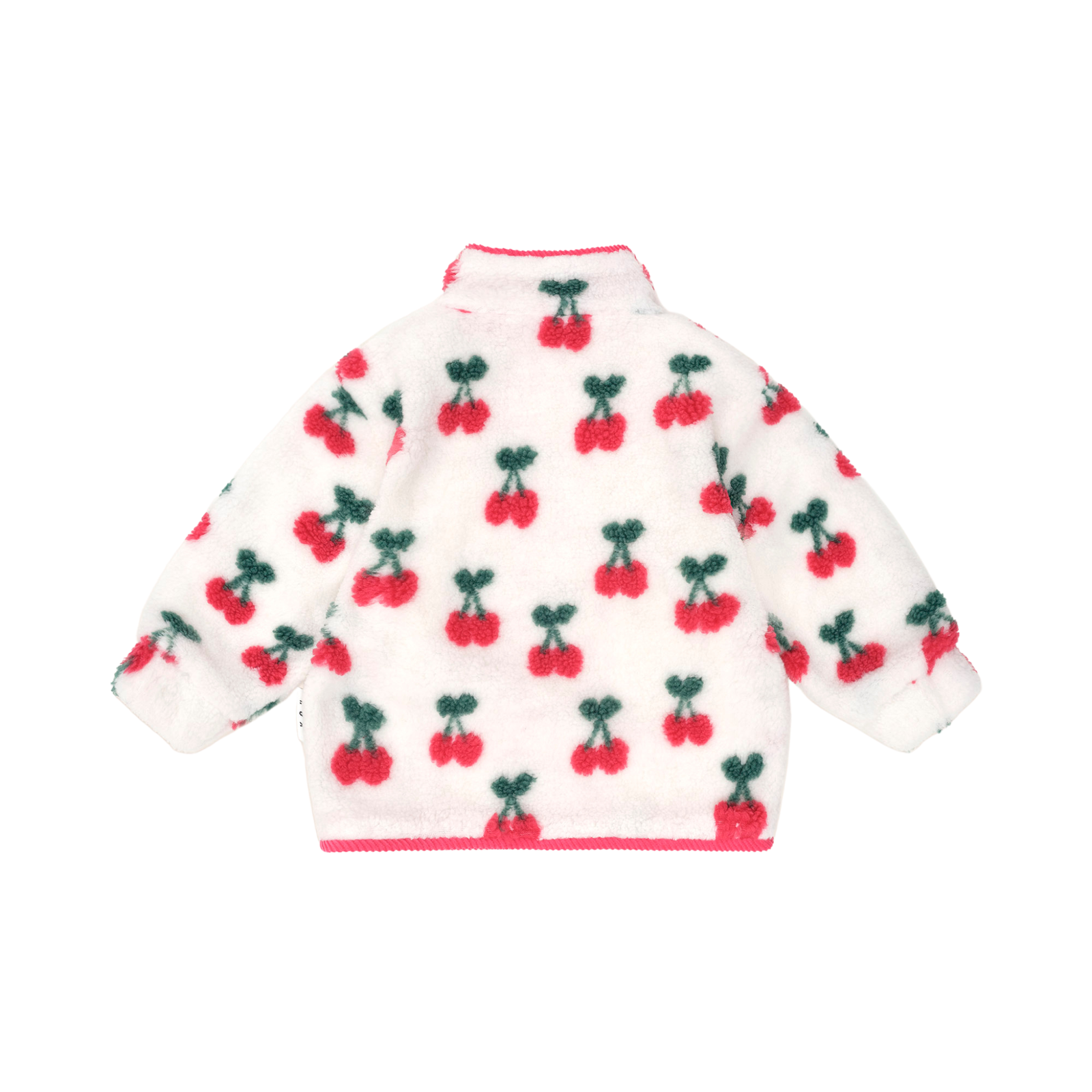 Huxbaby Very Cherry Sherpa Jacket - Cherry/Ecru
