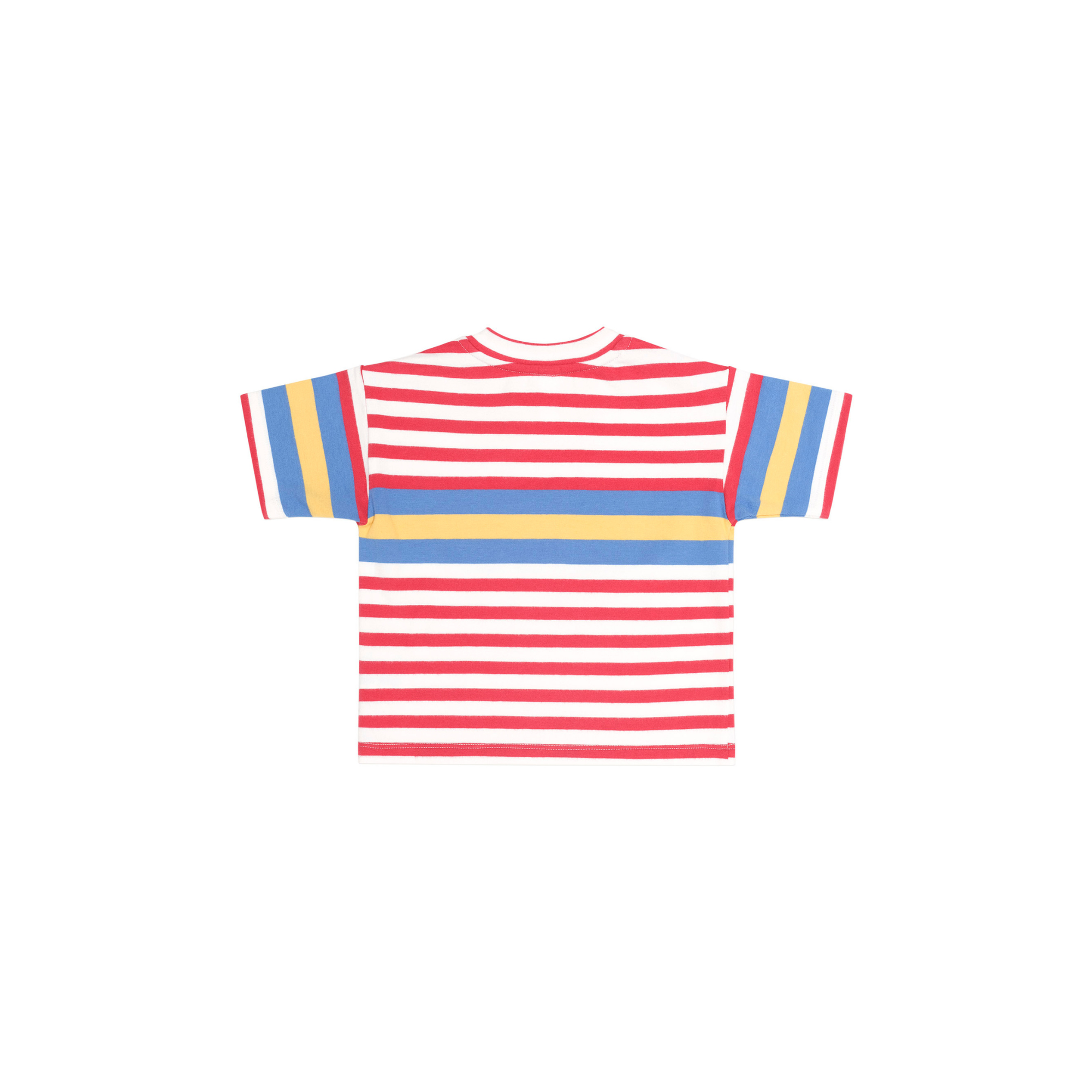 Huxbaby Fireman Hux Stripe Tee - Racer Red /Almond Milk
