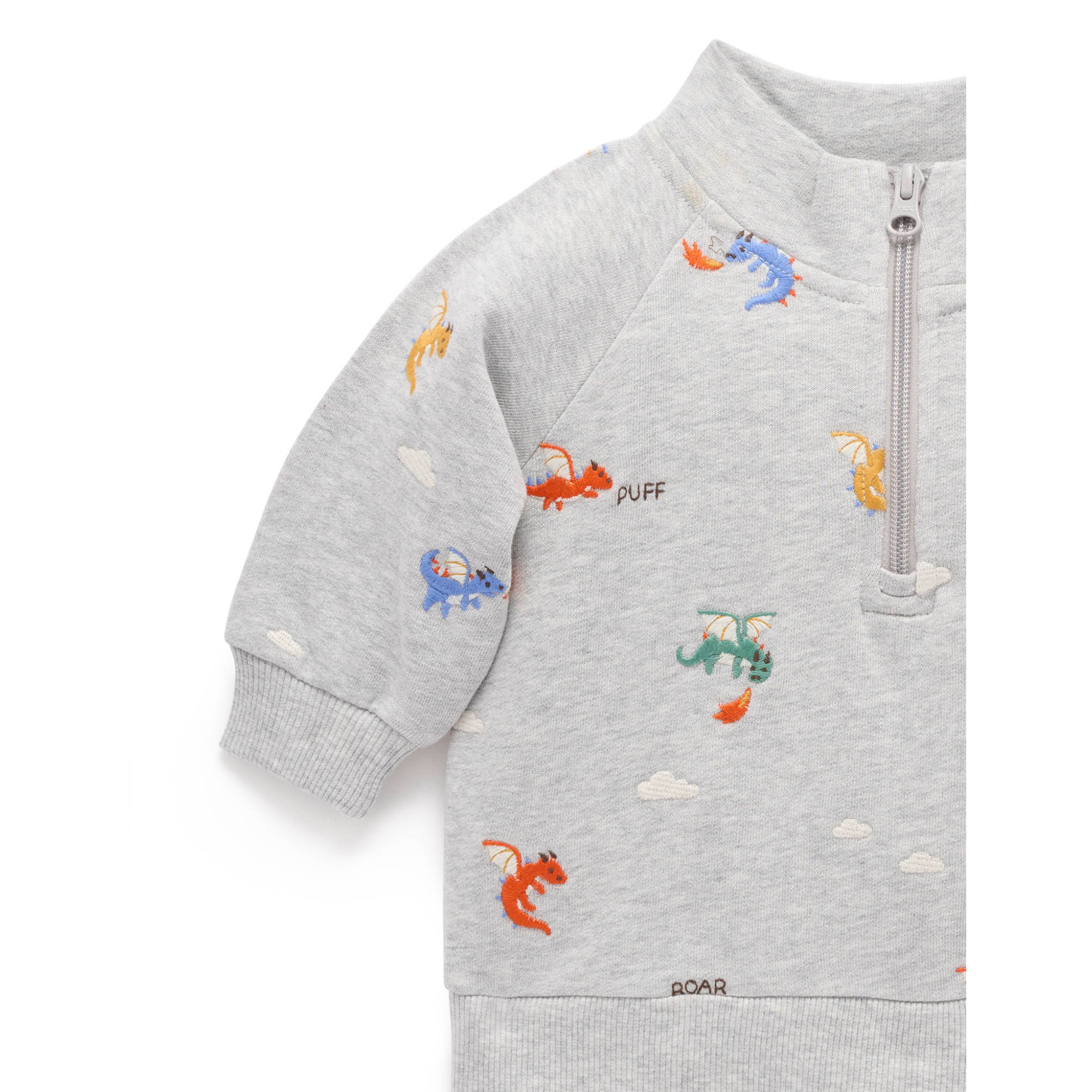 Purebaby Embroidered Windcheater - Flying Dragon Broderie