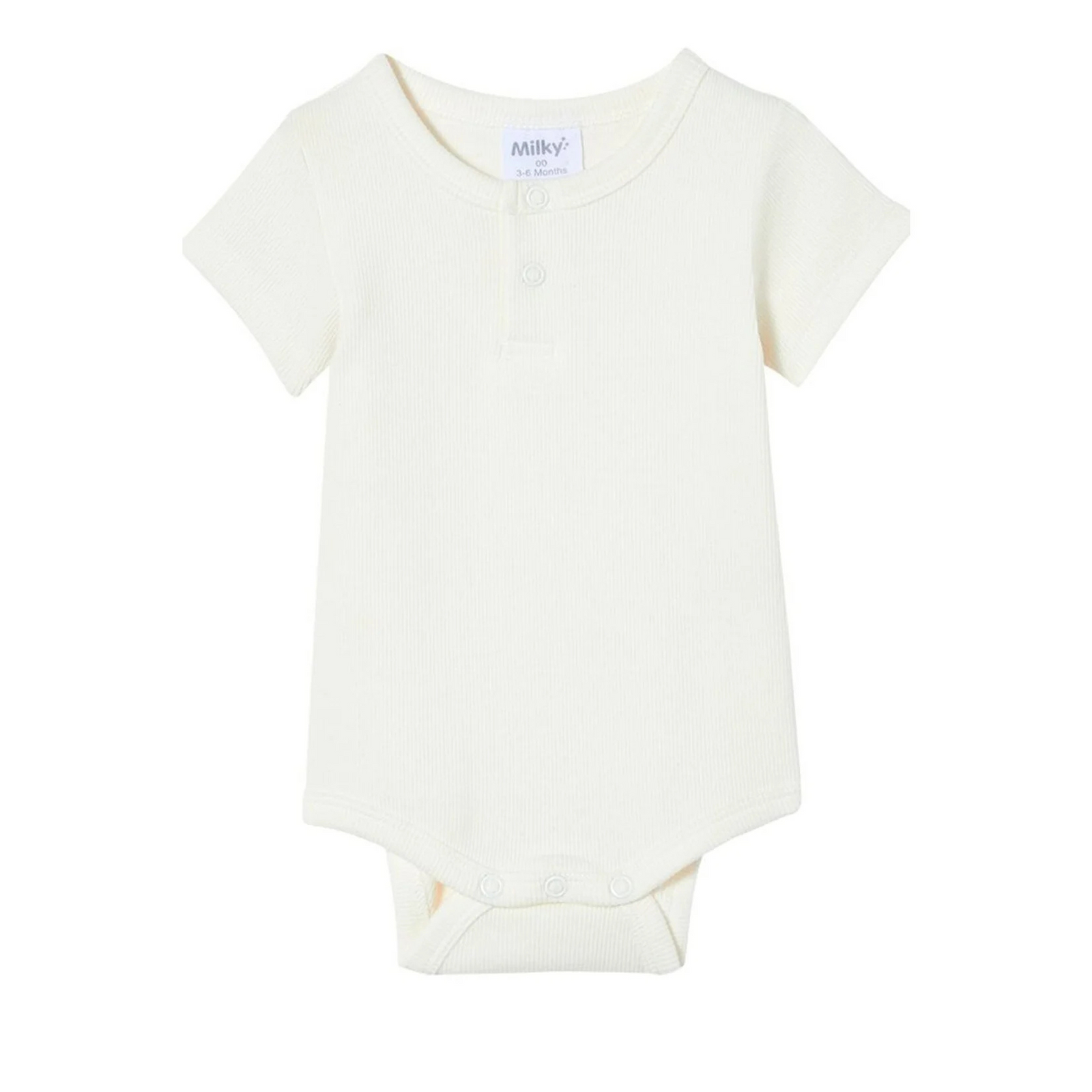 Milky White Rib Bubbysuit