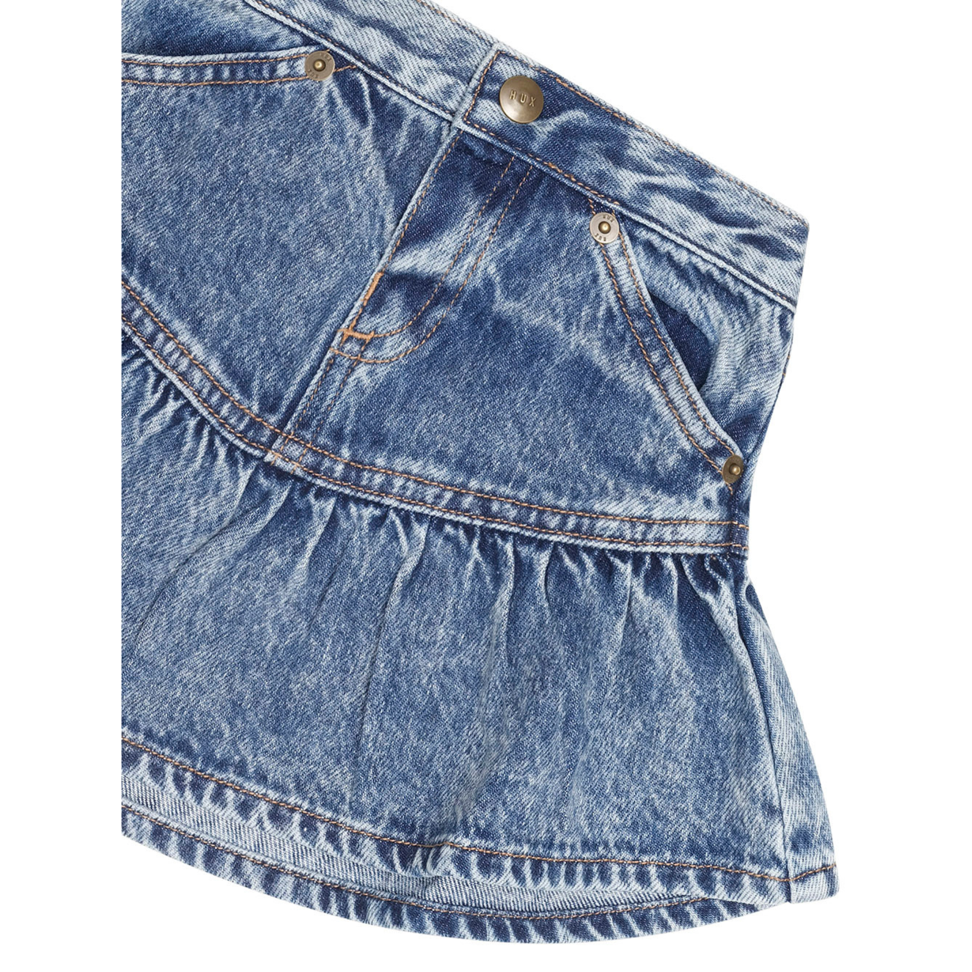 Huxbaby Dreamy Denim Tiered Skirt - Denim