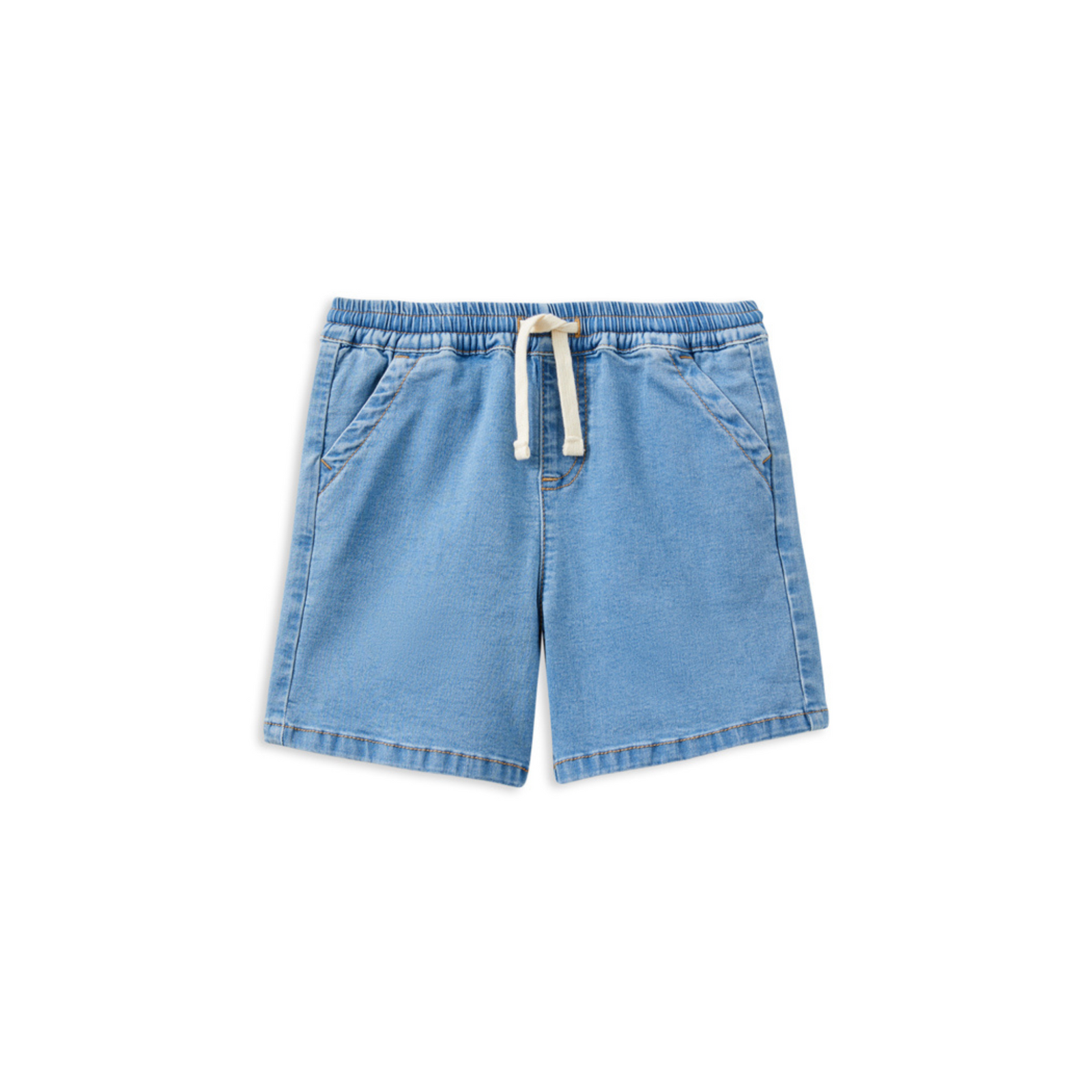 Milky Denim Short (Drawcord)