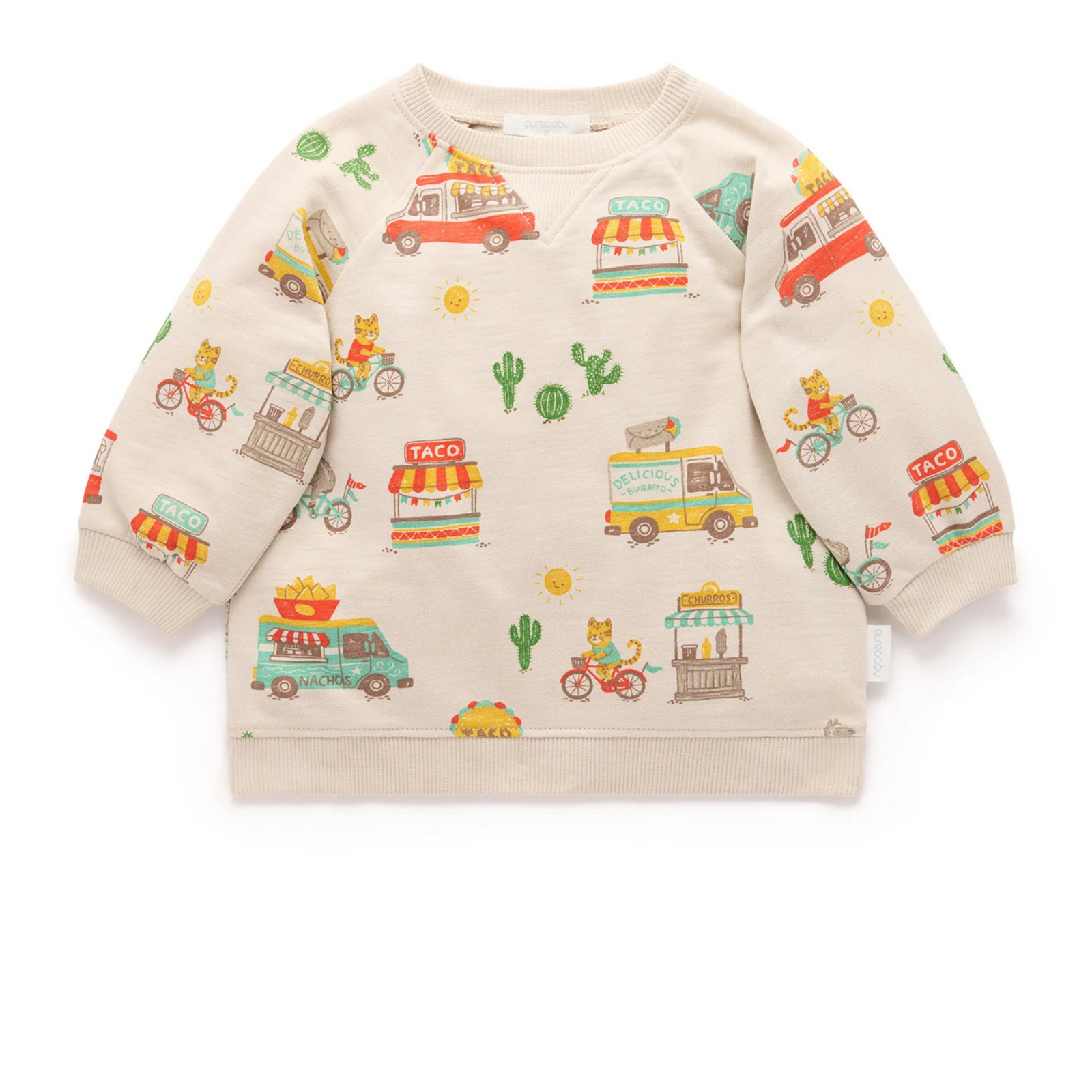 Purebaby Siesta Windcheater - Large Taco Truck Print