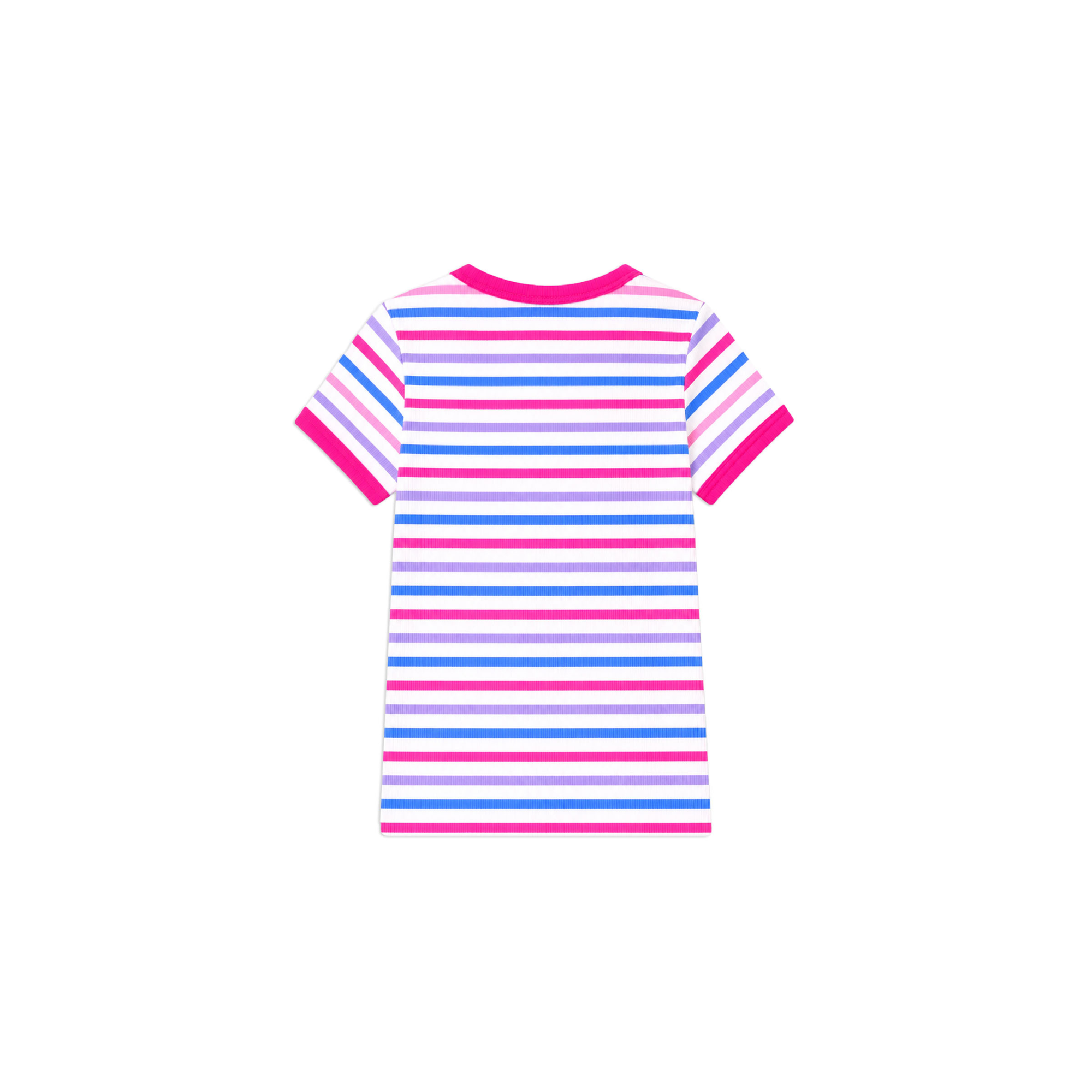 Milky Pretty Pink Stripe Rib Tee