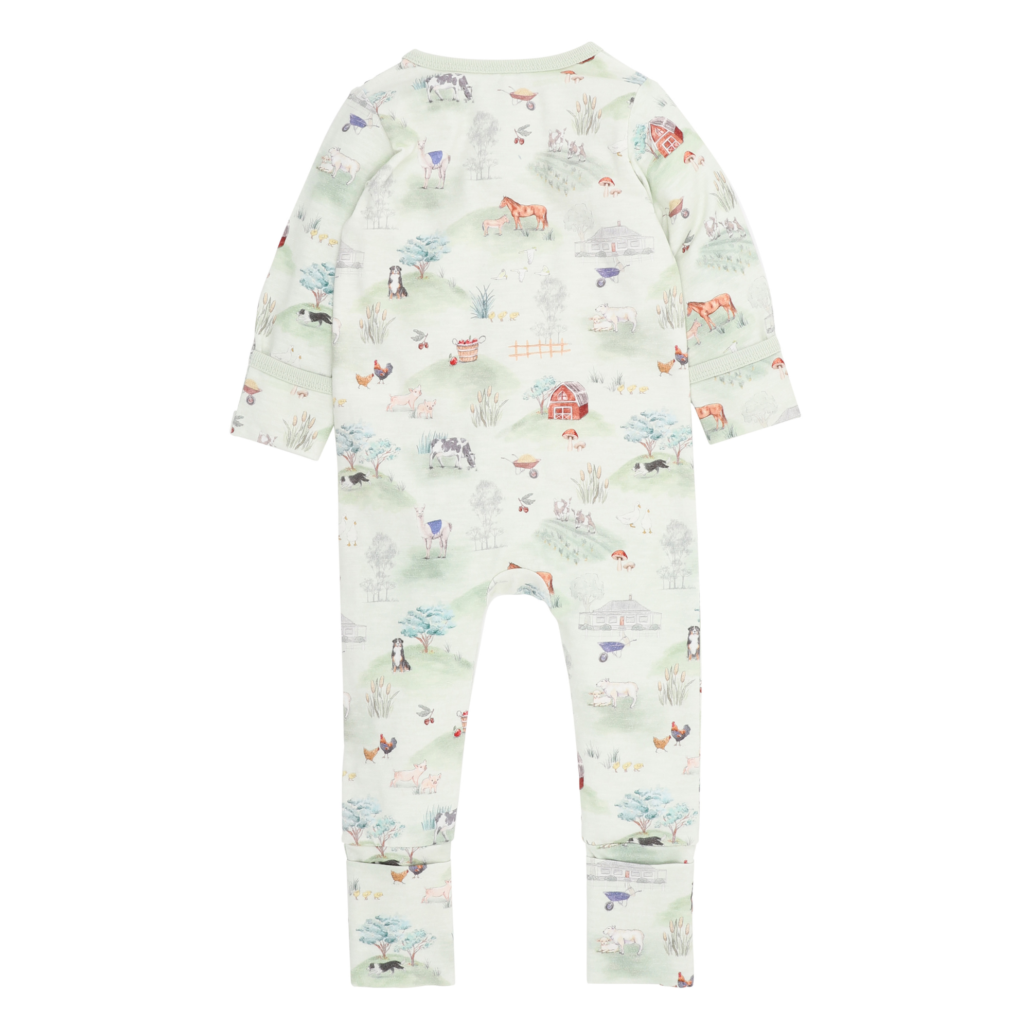 Bebe Hunter Organic Long Sleeve Zipsuit - Hunter Print