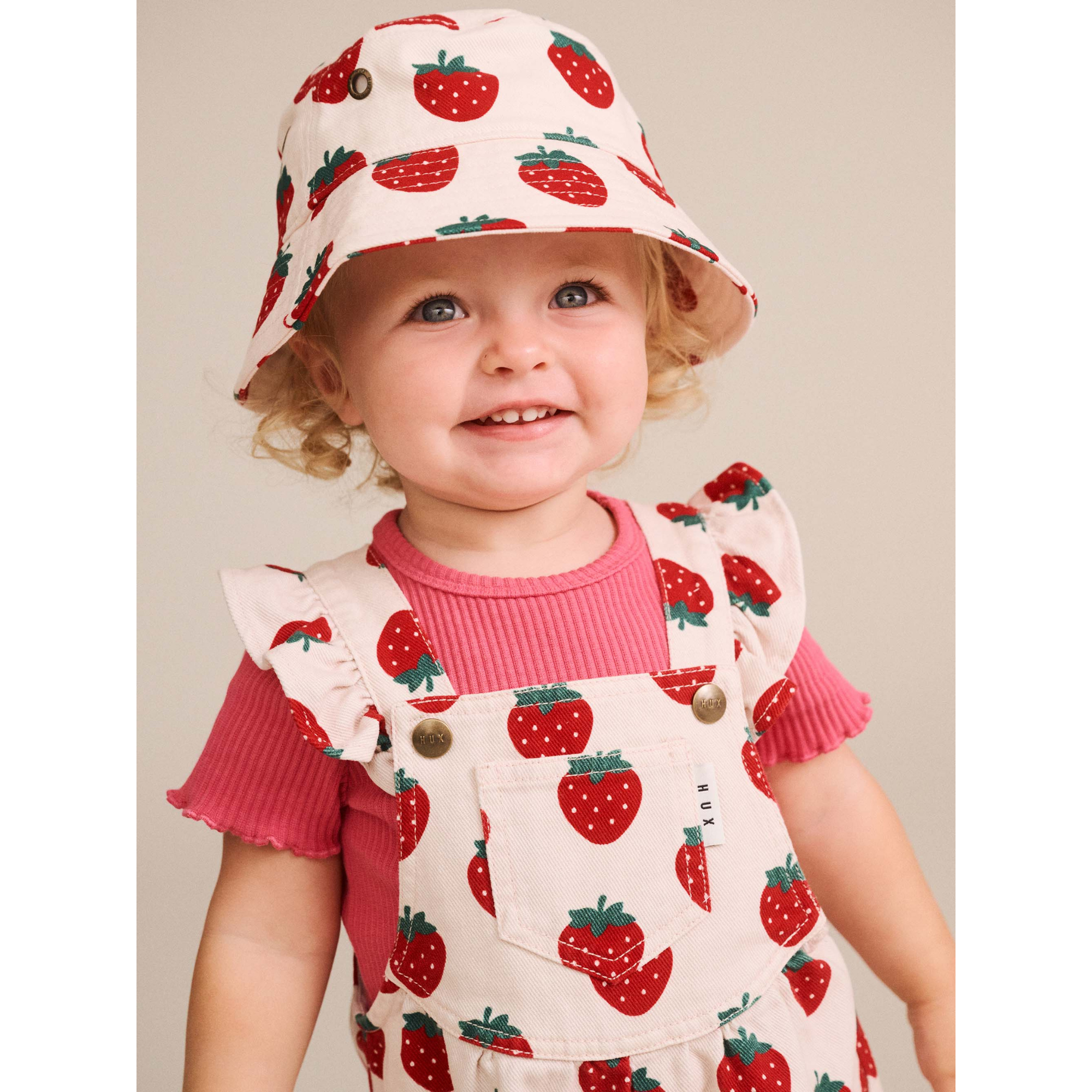 Huxbaby Strawberry Bucket Hat - Multi Strawberry