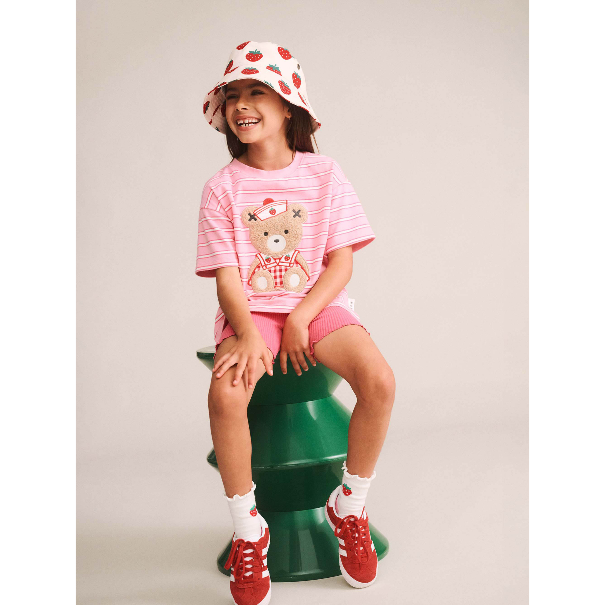 Huxbaby Strawberry Bucket Hat - Multi Strawberry
