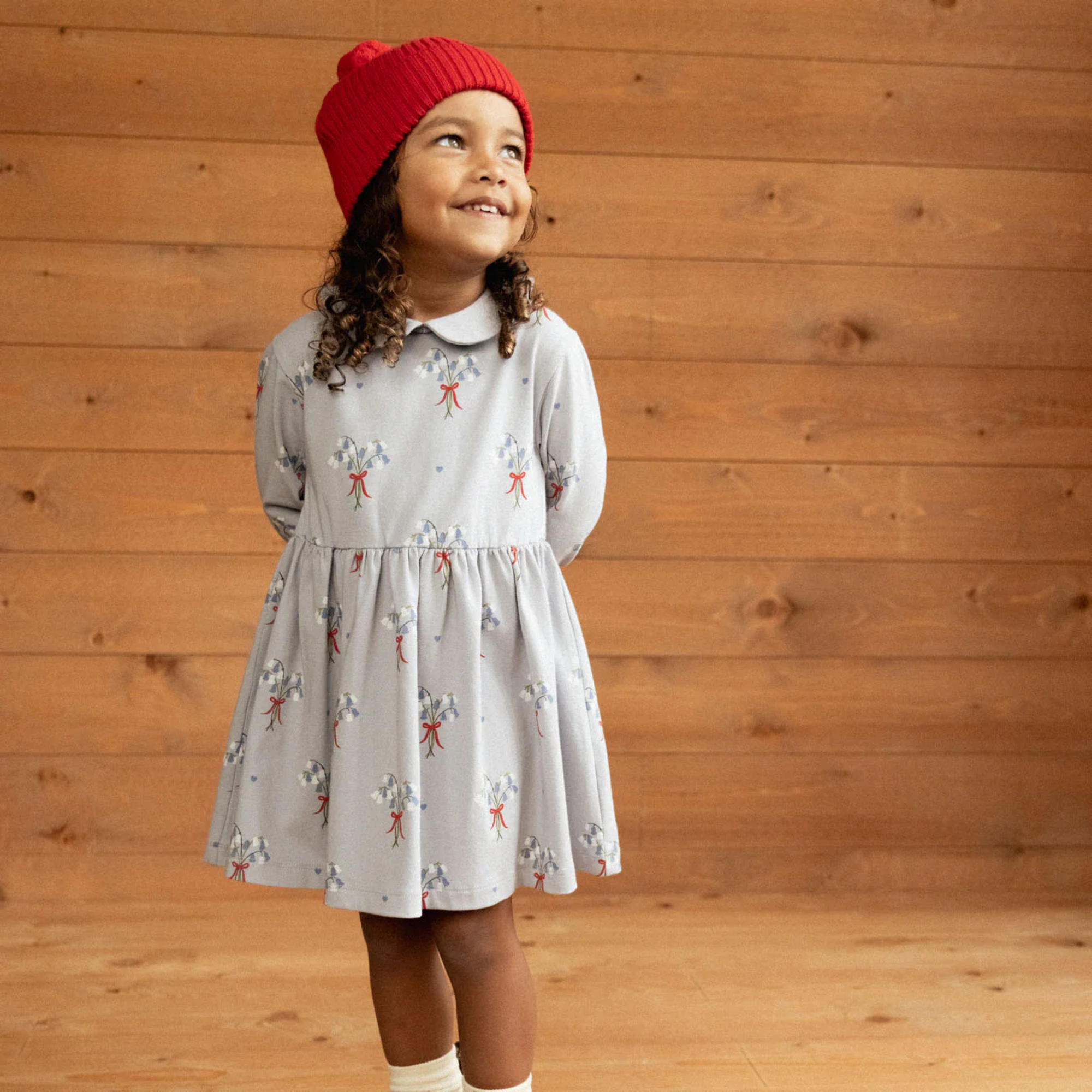 Nature Baby Agnes Dress - Bluebelle Print