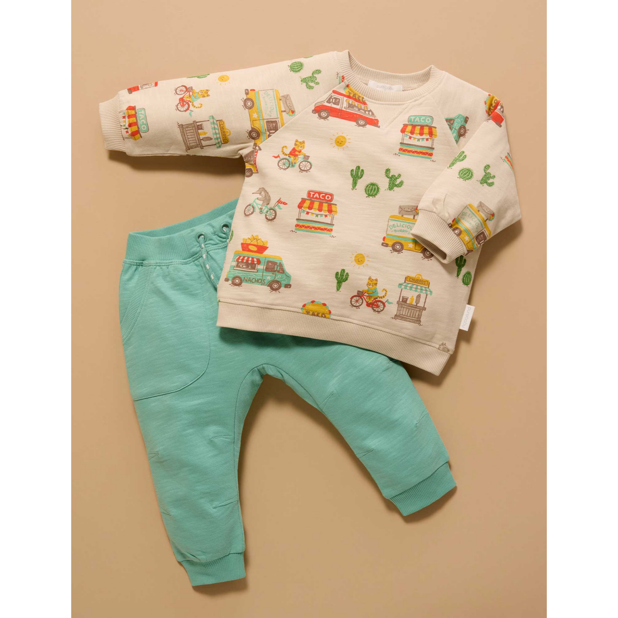 Purebaby Siesta Windcheater - Large Taco Truck Print