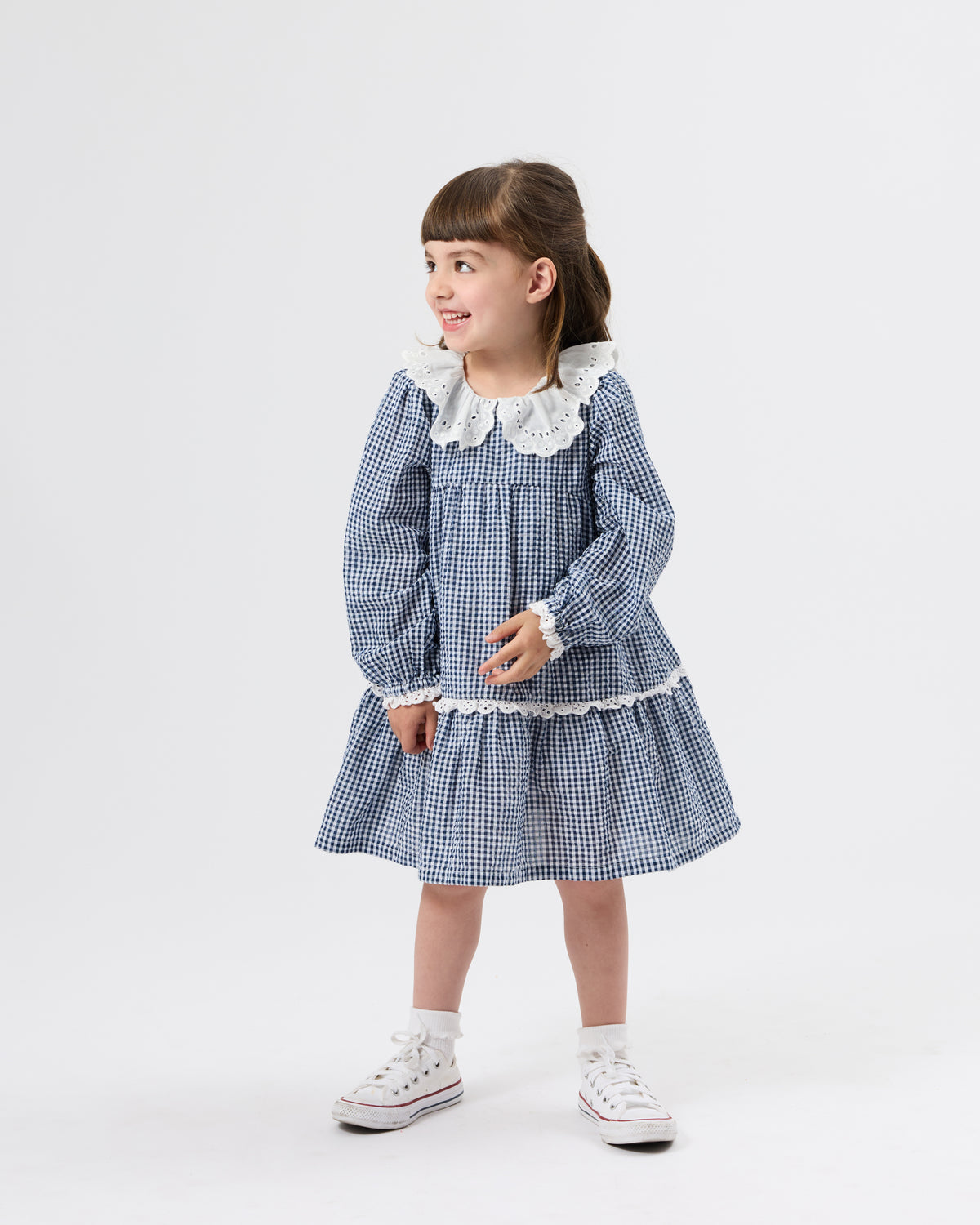 Goldie + Ace Gingham Collared Dress