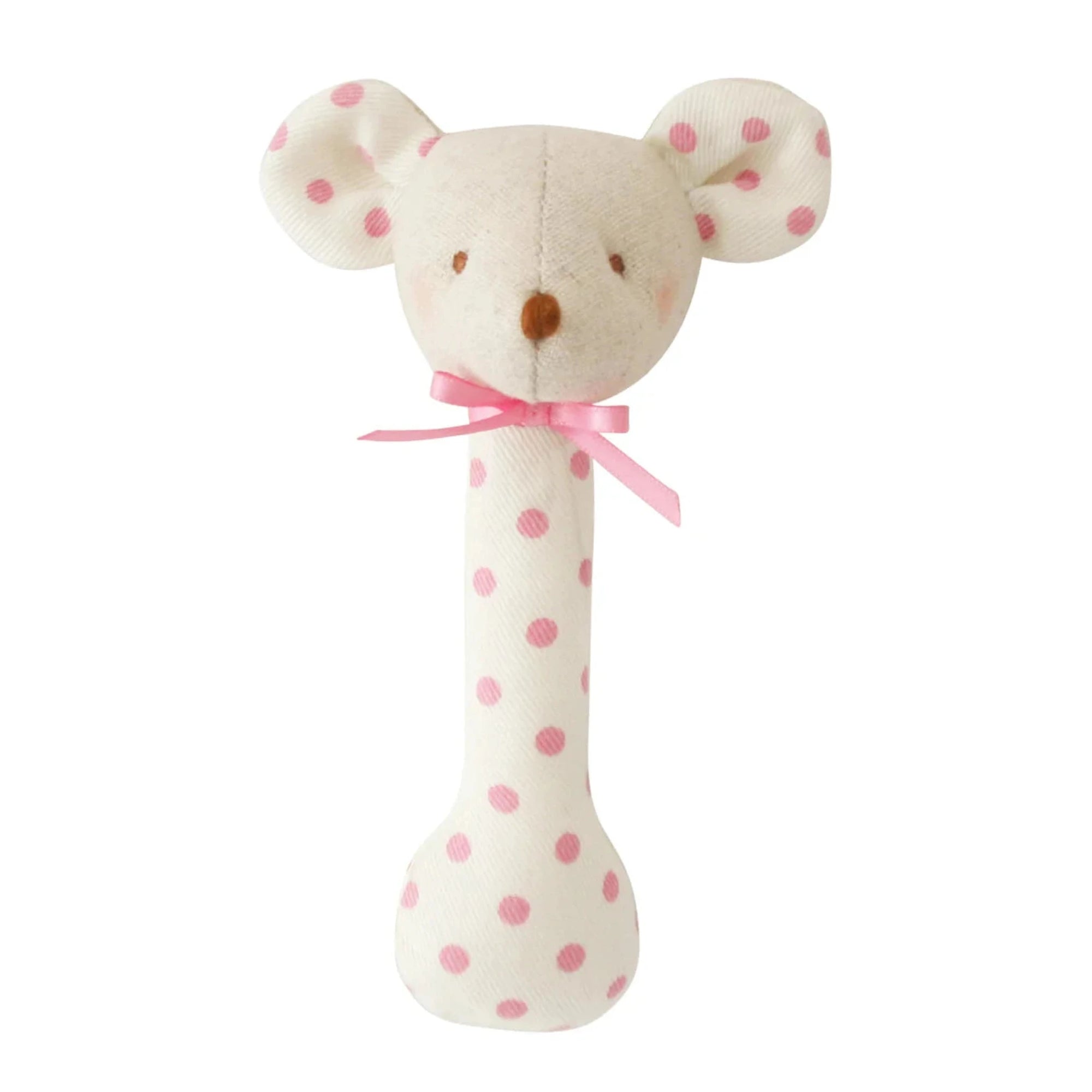 Alimrose Mouse Stick Rattle Berry Polka