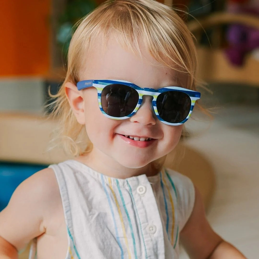 Frankie Ray Toddler Sunglasses - Tyler Blue Stripe