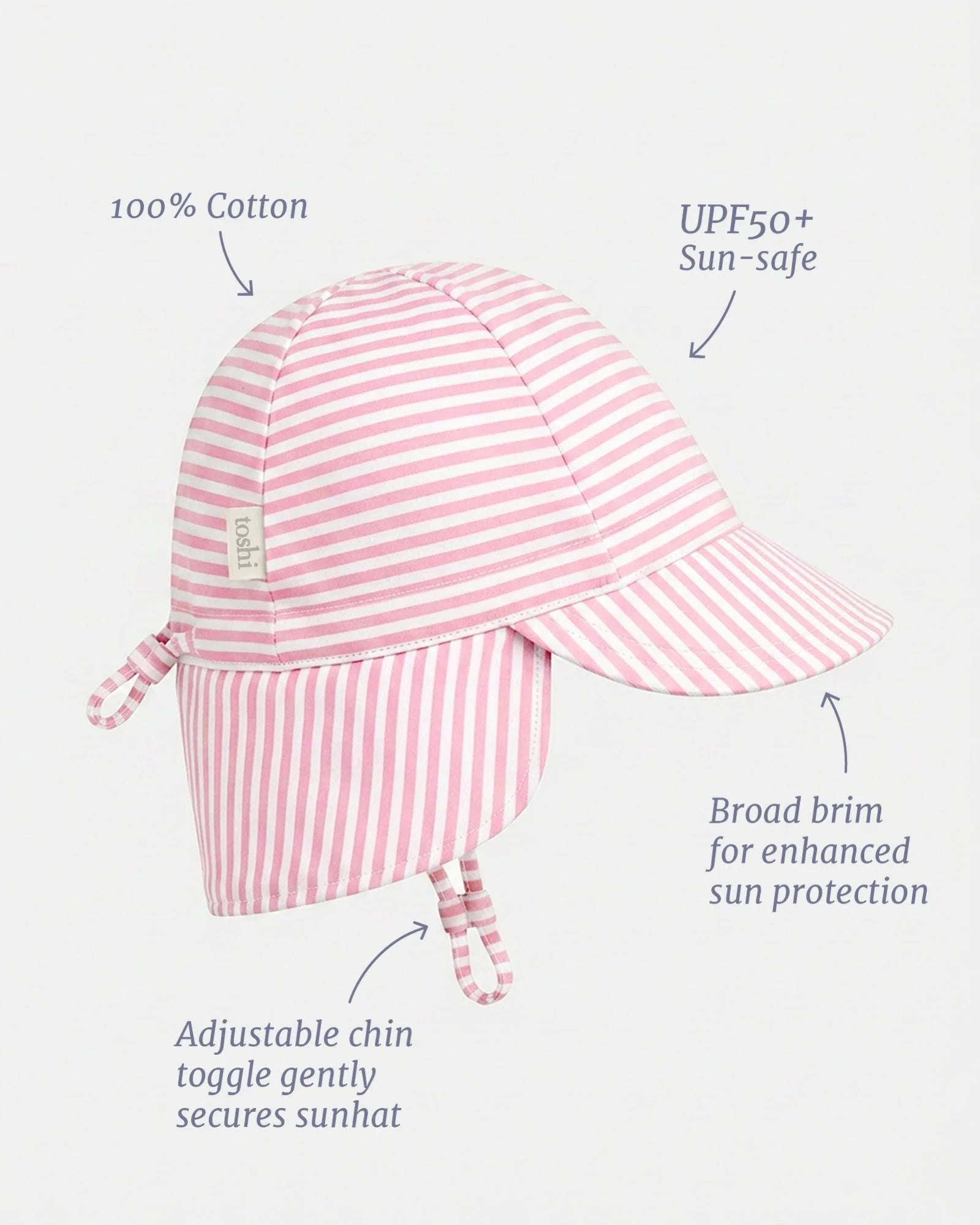Toshi Flap Cap Baby - Blossom