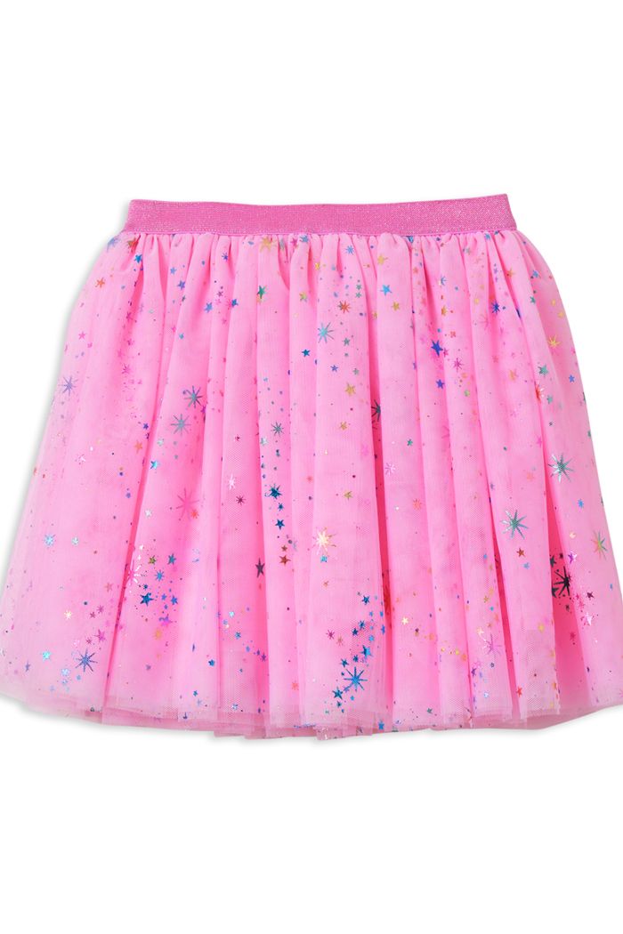 Milky Rainbow Foil Tutu Skirt - Pink Lady