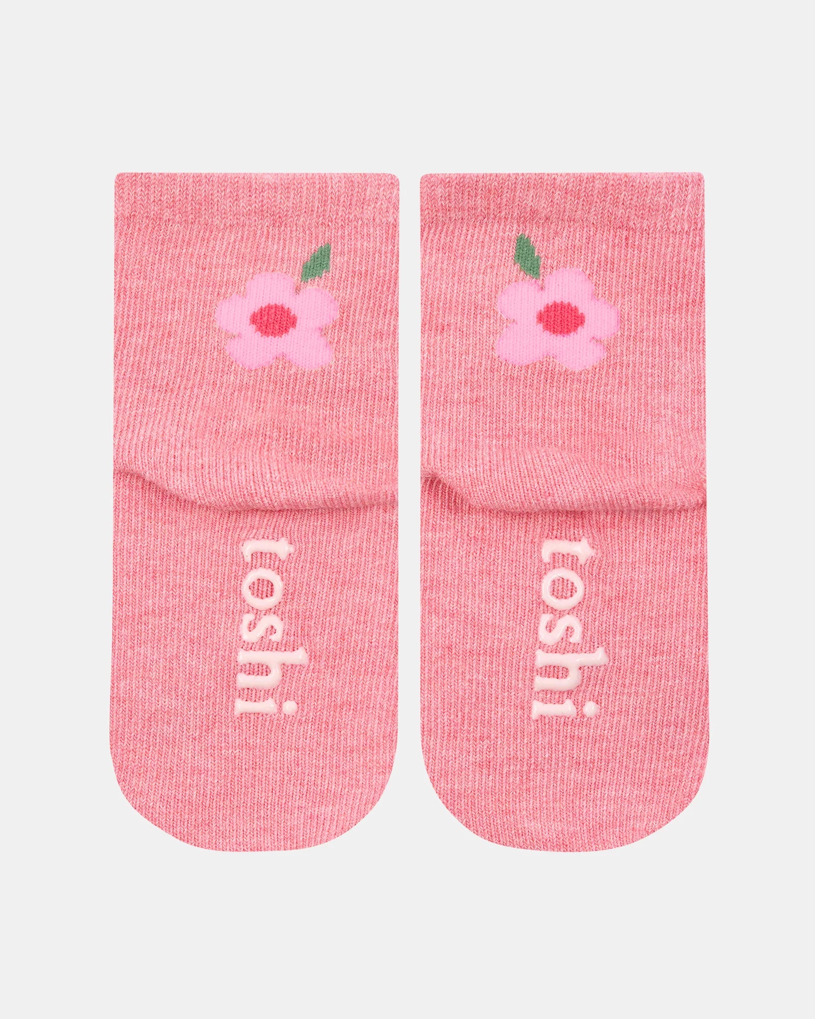 Toshi Organic Socks Ankle Jacquard Rosie Posie