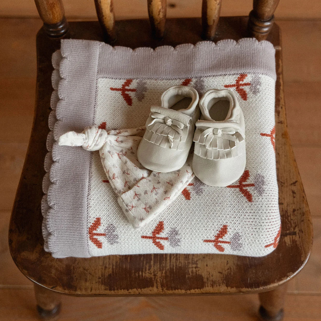 Nature Baby Fern Blanket - Fleurette Knit