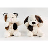 Curly Dog Soft Toy Whtie &amp; Brown (18cm)