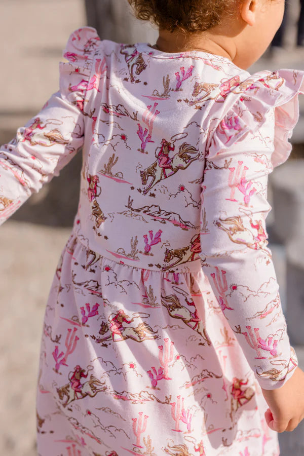 Milky Rowdy Rider Dress - Lotus Pink