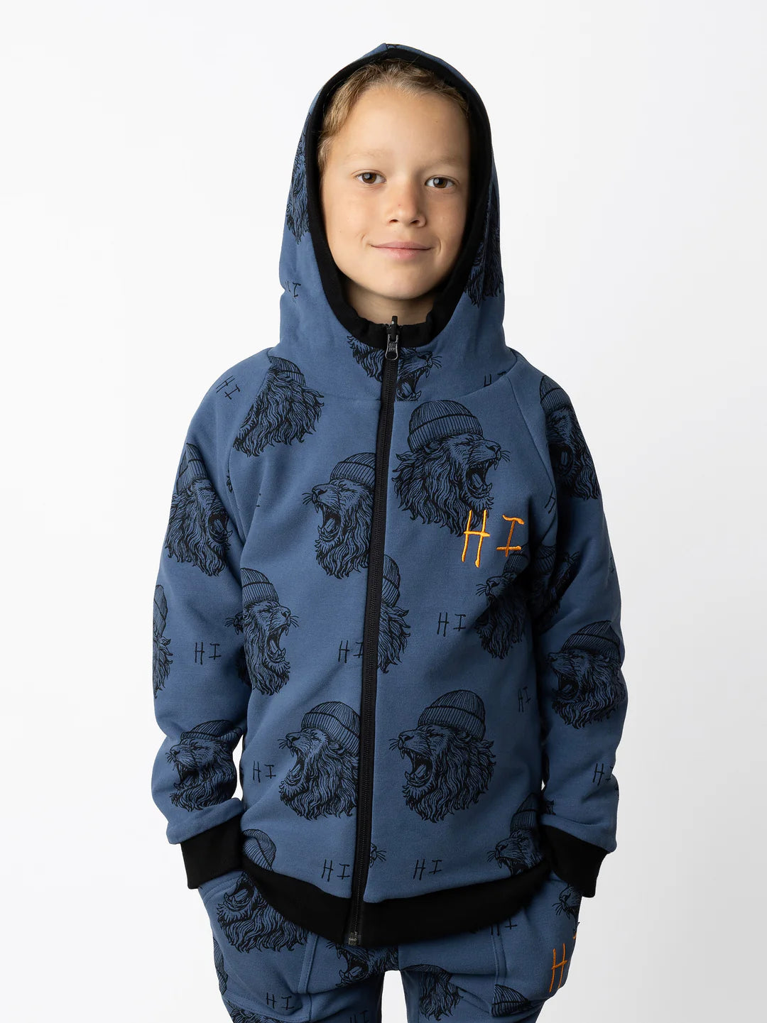 Minti Roar Furry Reversible Zip Up