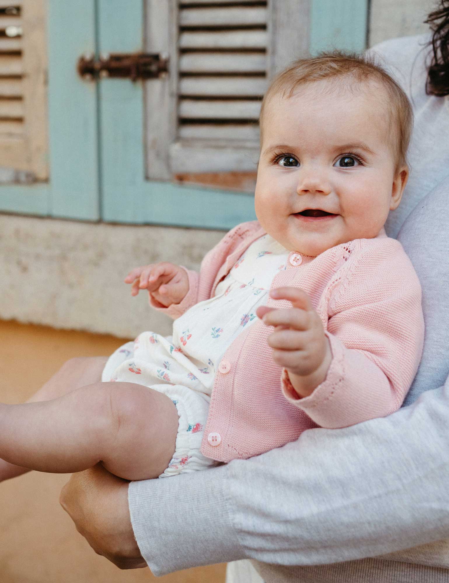 Purebaby Scalloped Cardigan