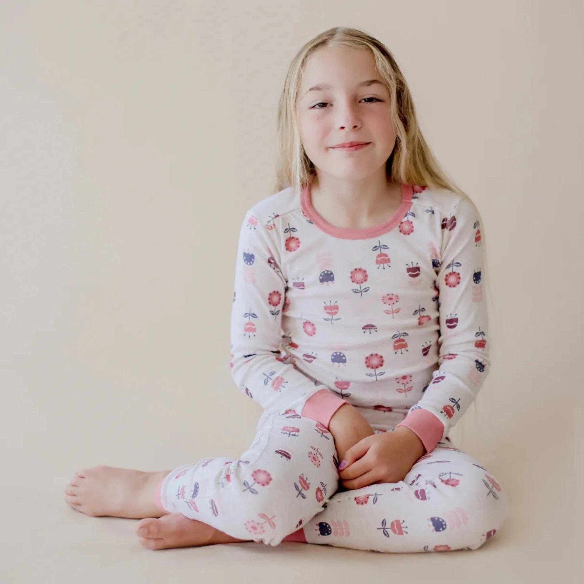 Marquise Girls Scandi Flower Pyjamas