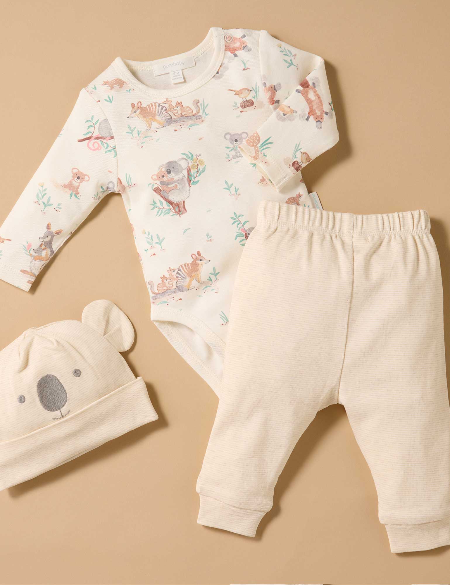 Purebaby Bush Babies 3 Piece Set