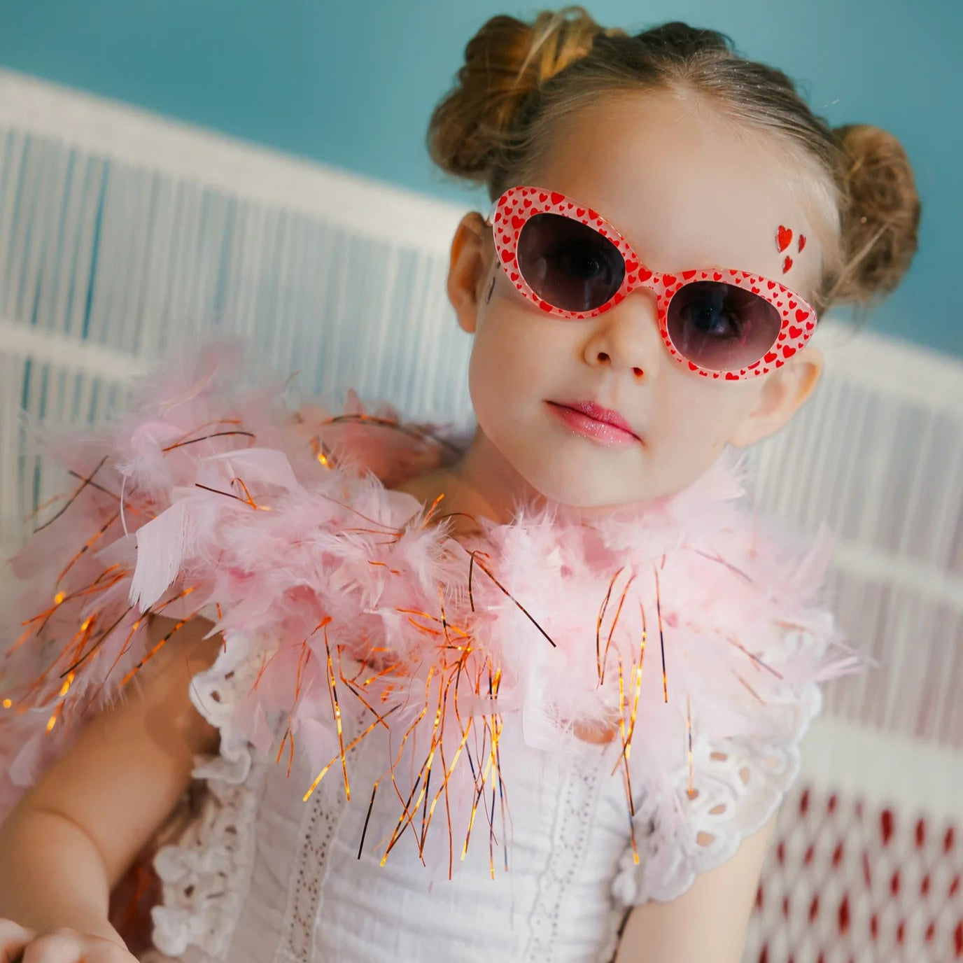 Frankie Ray Sunglasses - Lulu Red Heart