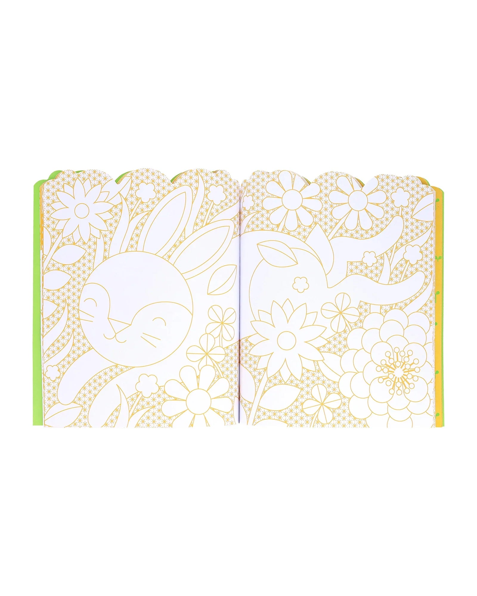 Petit Collage Colouring Book with Sticker - Bunnies