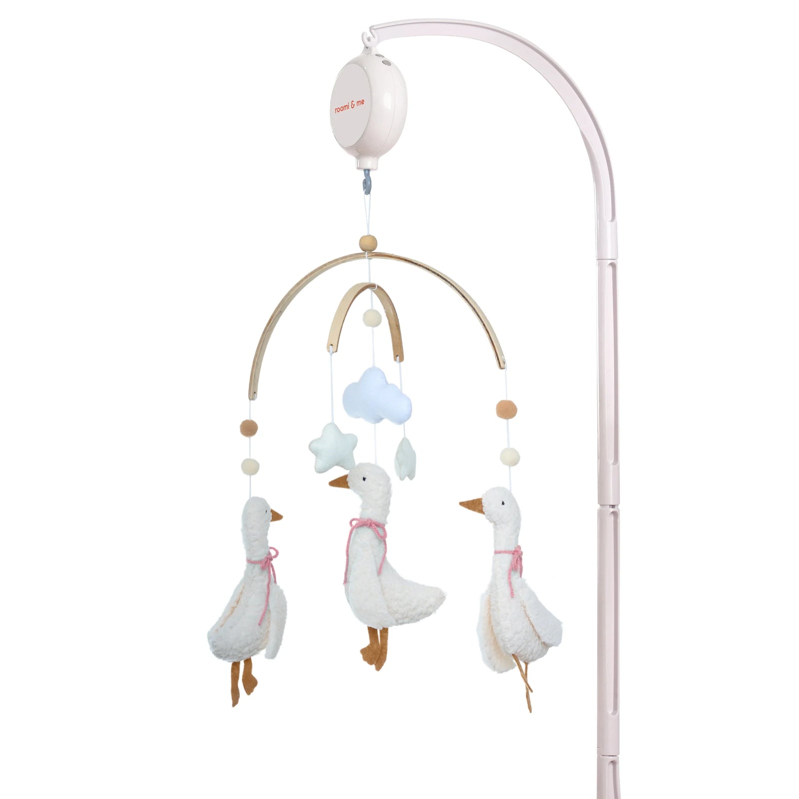Baby Mobile - Three Little Ducks - Pink