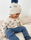 Purebaby Textured Knit Leggings - Storm Melange