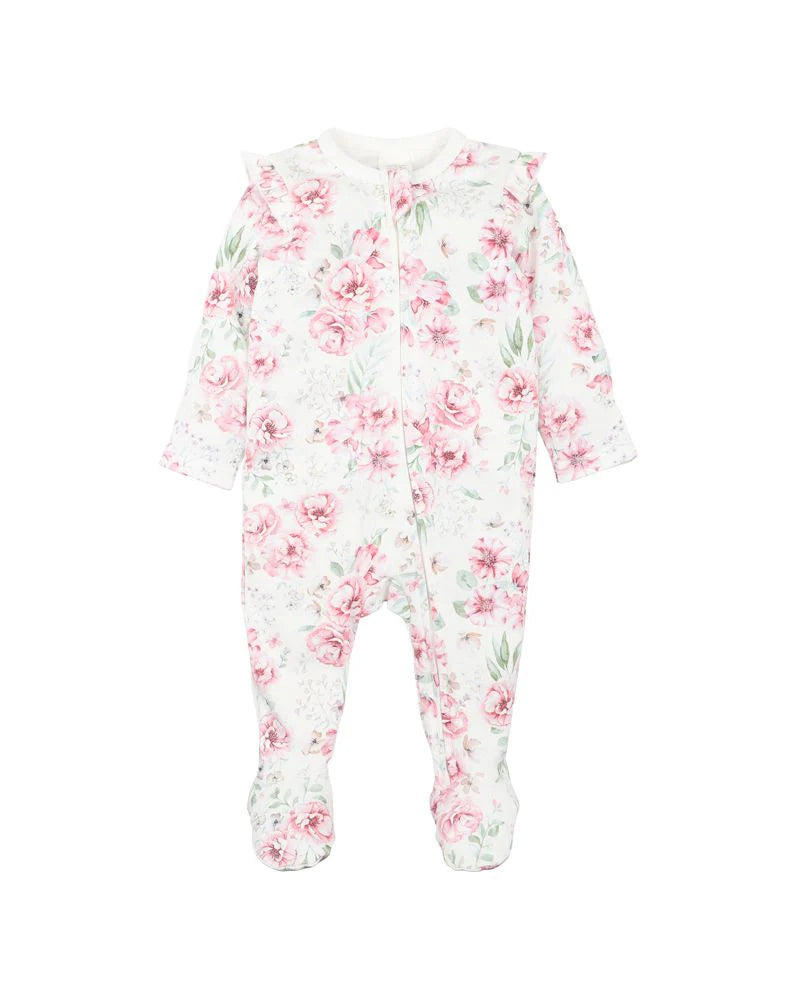 Evie Print L/S Zip Onesie