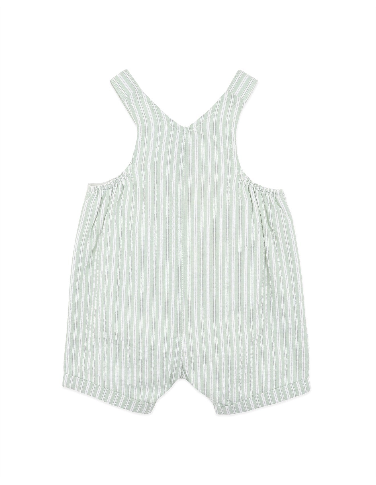 Green Stripe Evan Overalls