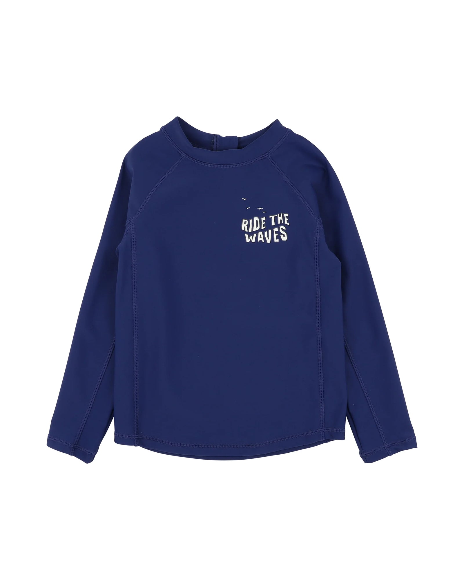 Bebe Ride the Wave LS Rash Top - Navy