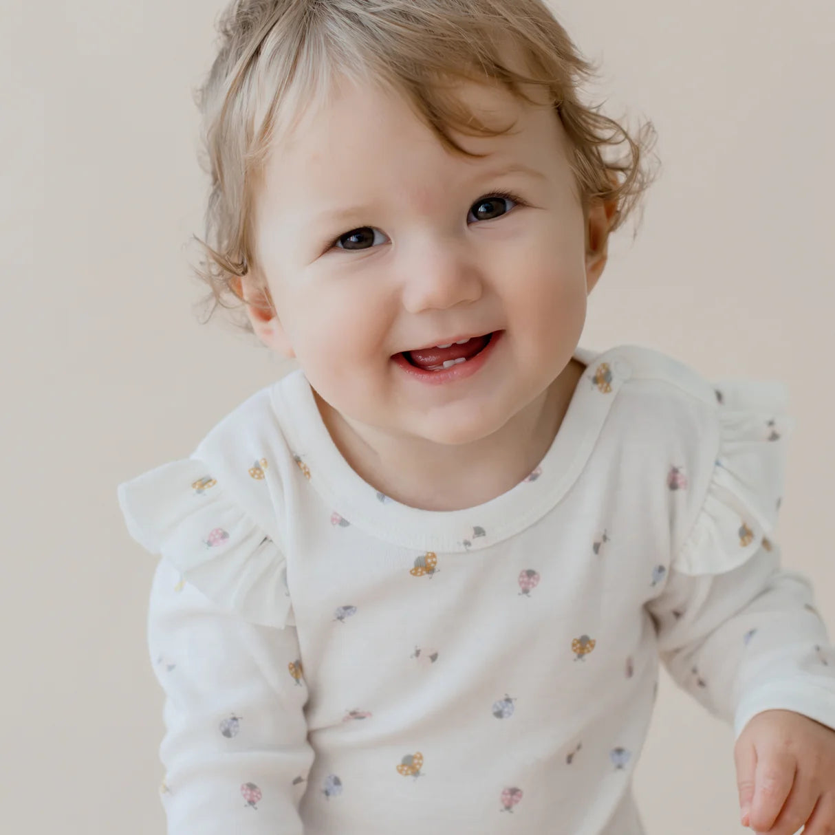 Marquise Ladybug Frill Bodysuit