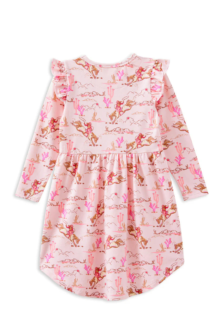 Milky Rowdy Rider Dress - Lotus Pink