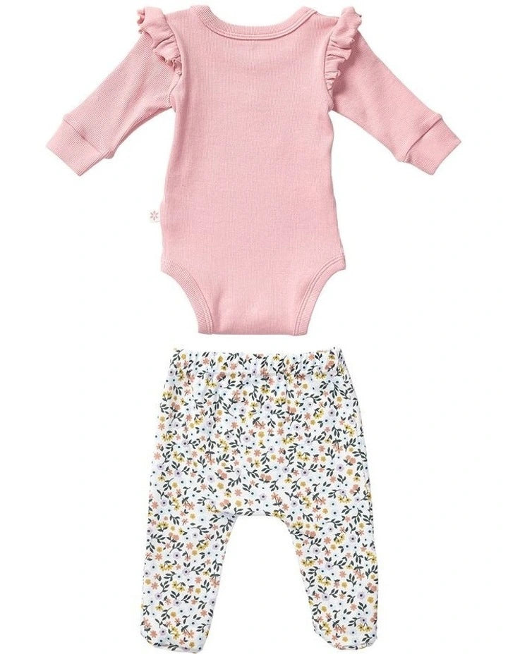 Marquise Meadows Frill Bodysuit & Footed Legging Set