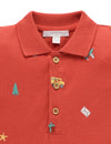 Purebaby Christmas Broderie Polo
