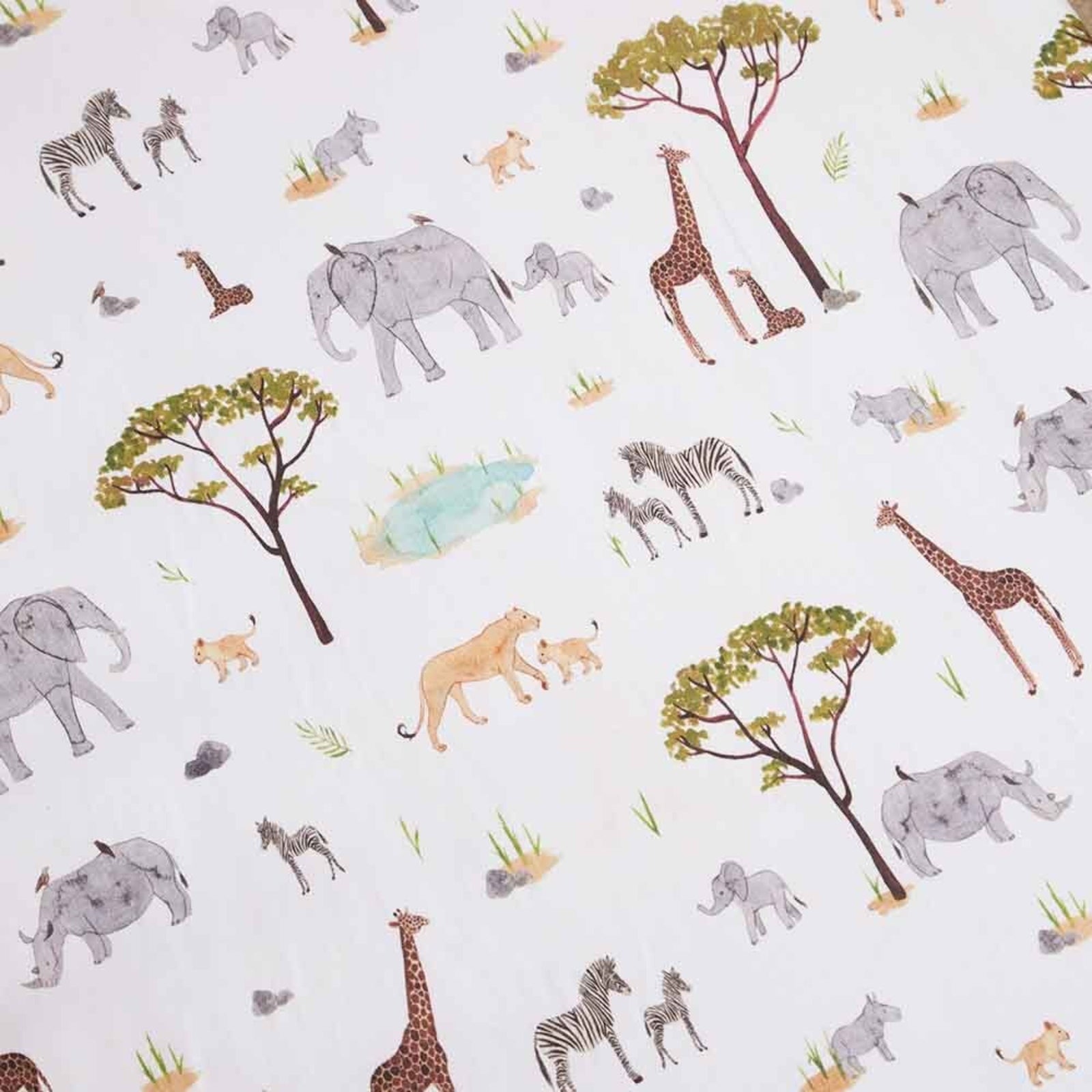Safari  - Snuggle Hunny Fitted Cot Sheet