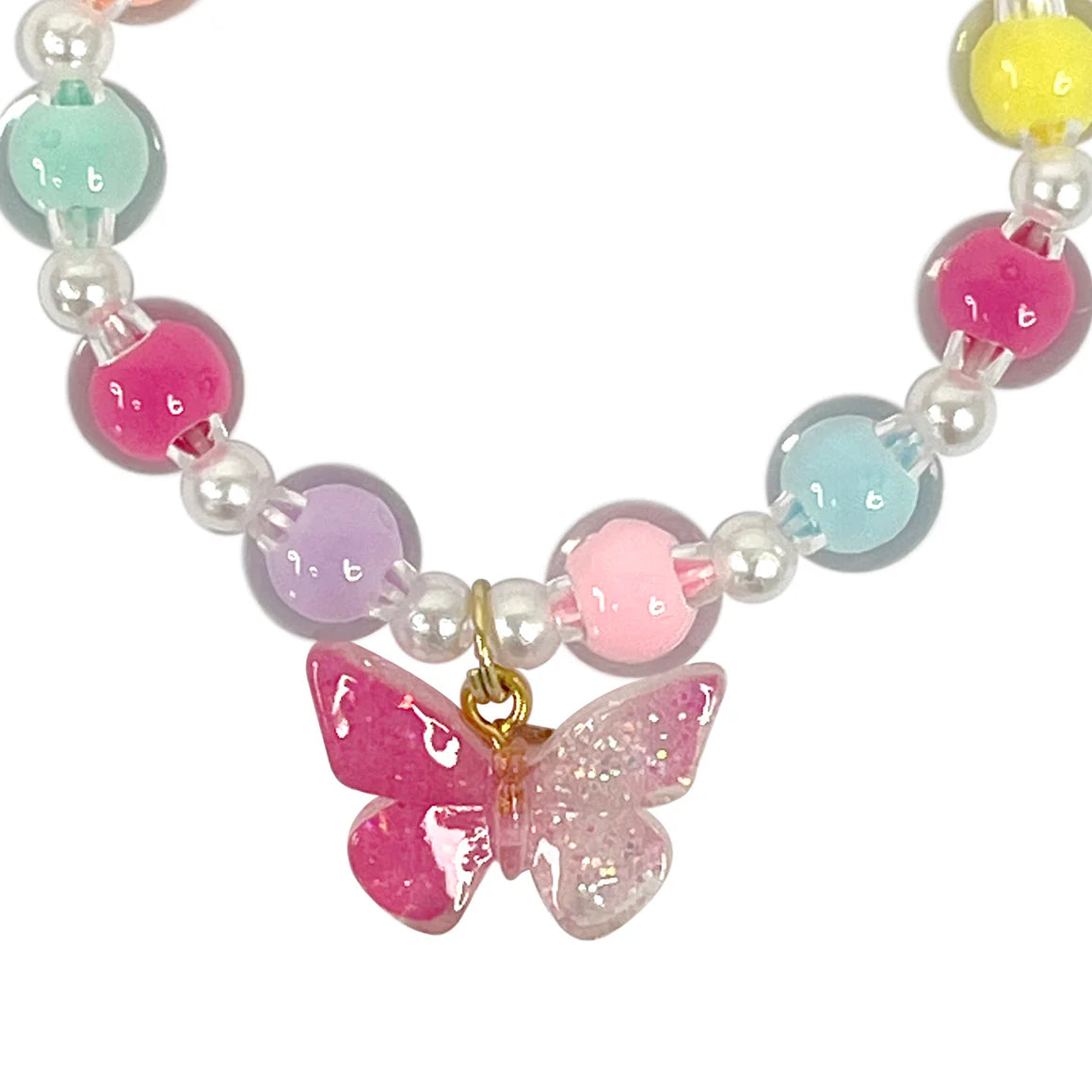 Pink Poppy Butterfly Bracelet