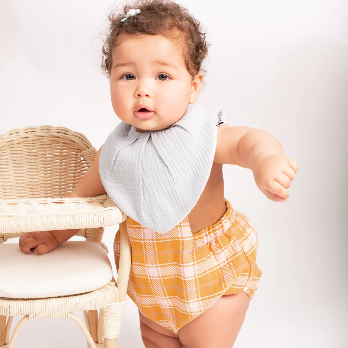 Cleo & Bebe Sky Blue - Waterproof Bandana Bib