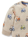 Purebaby Tractor Jacquard Jumper