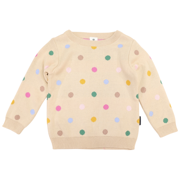 Korango Polkadot Sweater - Beige