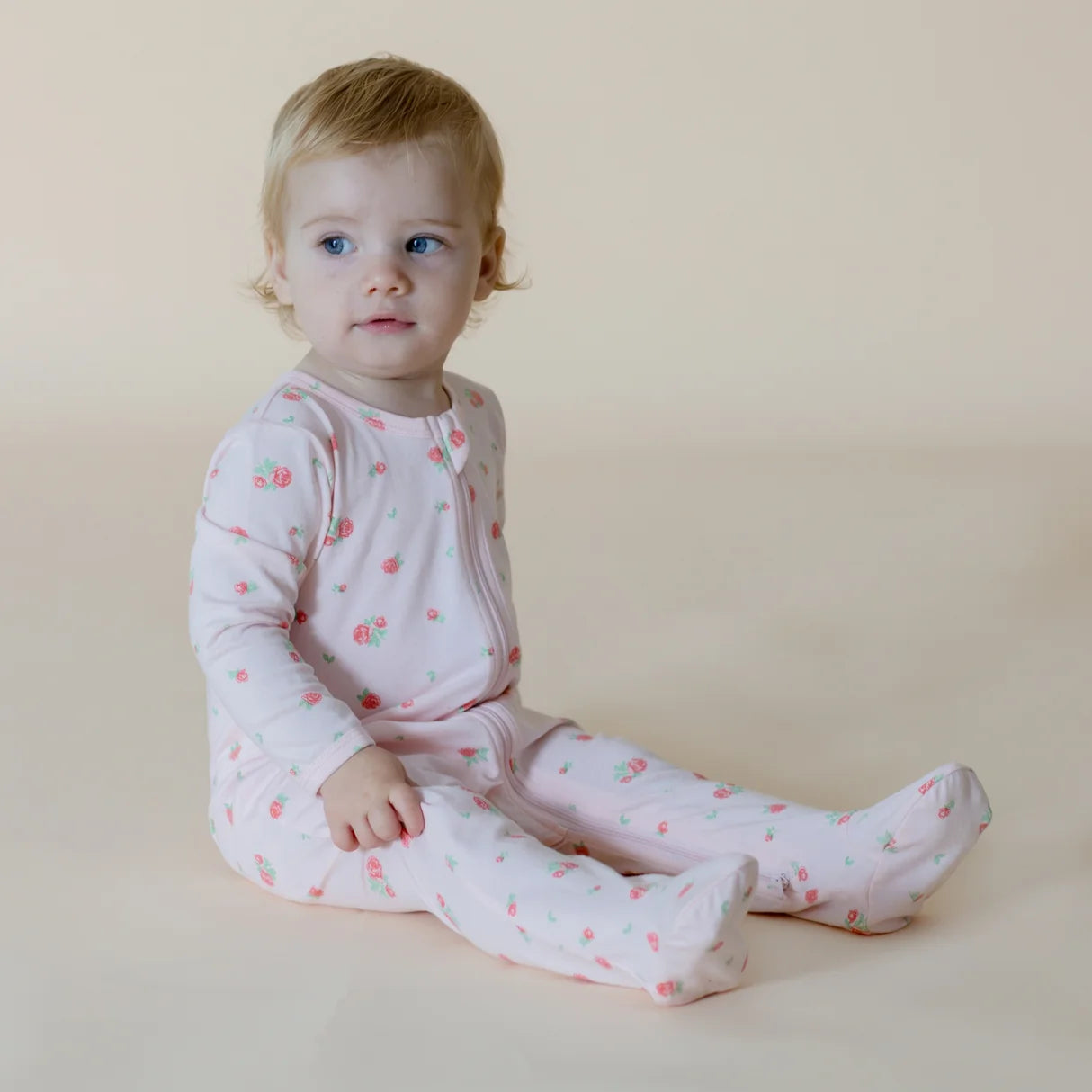 Roses Stretchy Zipsuit