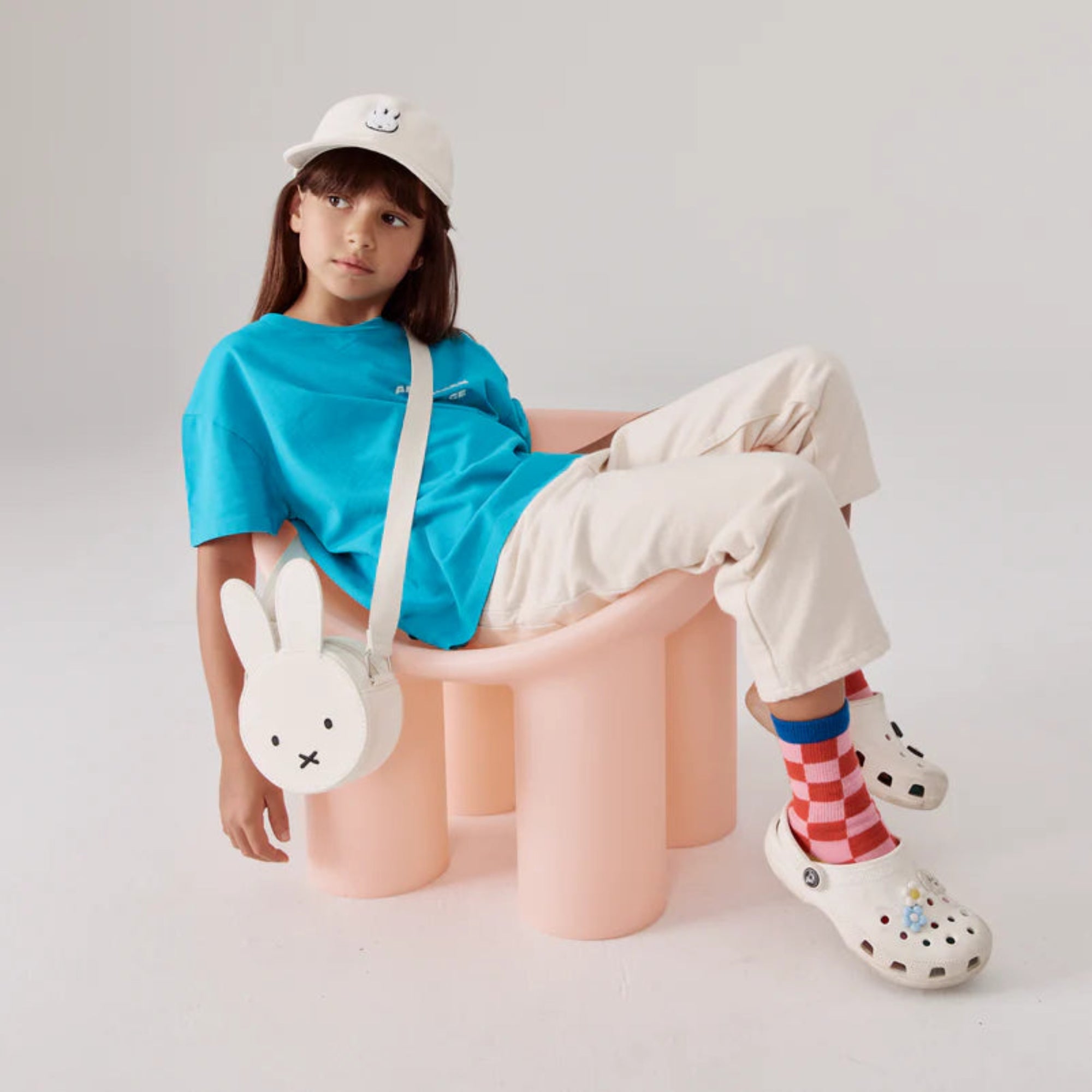 Miffy Canvas Ears Crossbody Bag - Off White