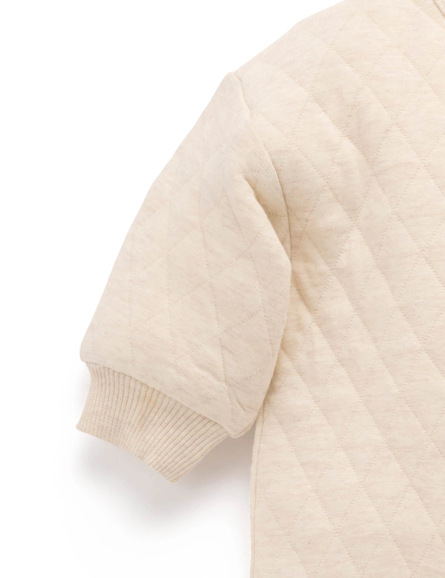 Doggy Quilted Track Growsuit - Wheat Melange