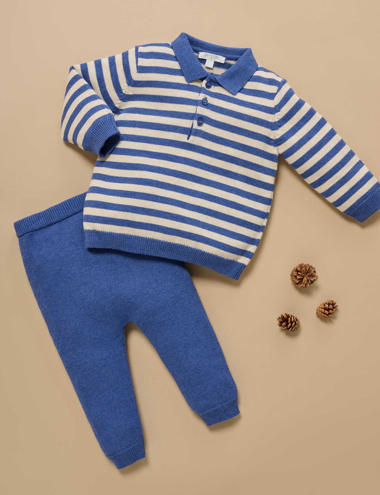 Purebaby Polo Knit Set