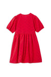 Milky Red Broderie Dress